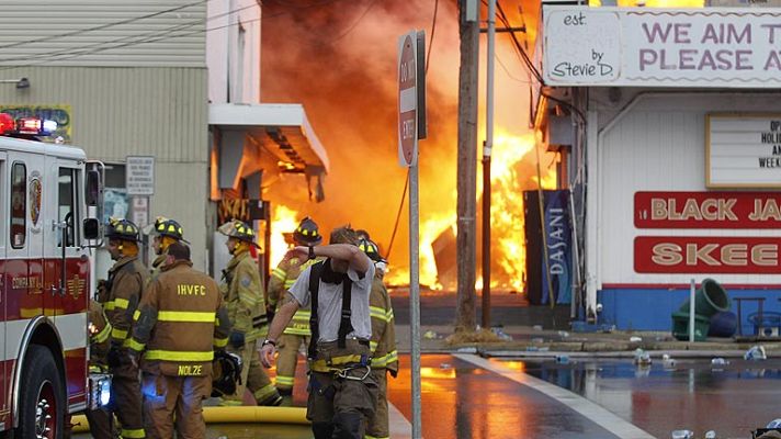 Telediario 1 - Incendio en Nueva Jersey