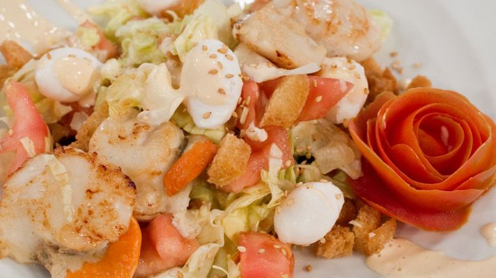 RTVE Cocina - Ensalada de vieiras