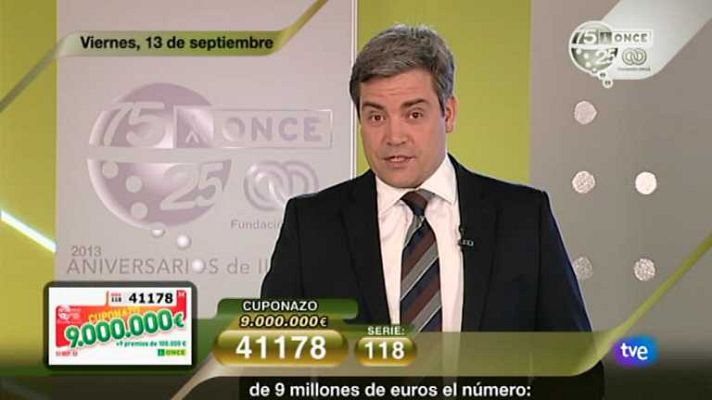 Sorteos ONCE - Sorteo ONCE - 13/09/13