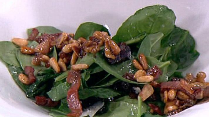 La mañana - Ensalada crujiente de espinacas