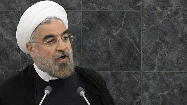 Telediario 1 - Entrevista a Hassan Rohaní