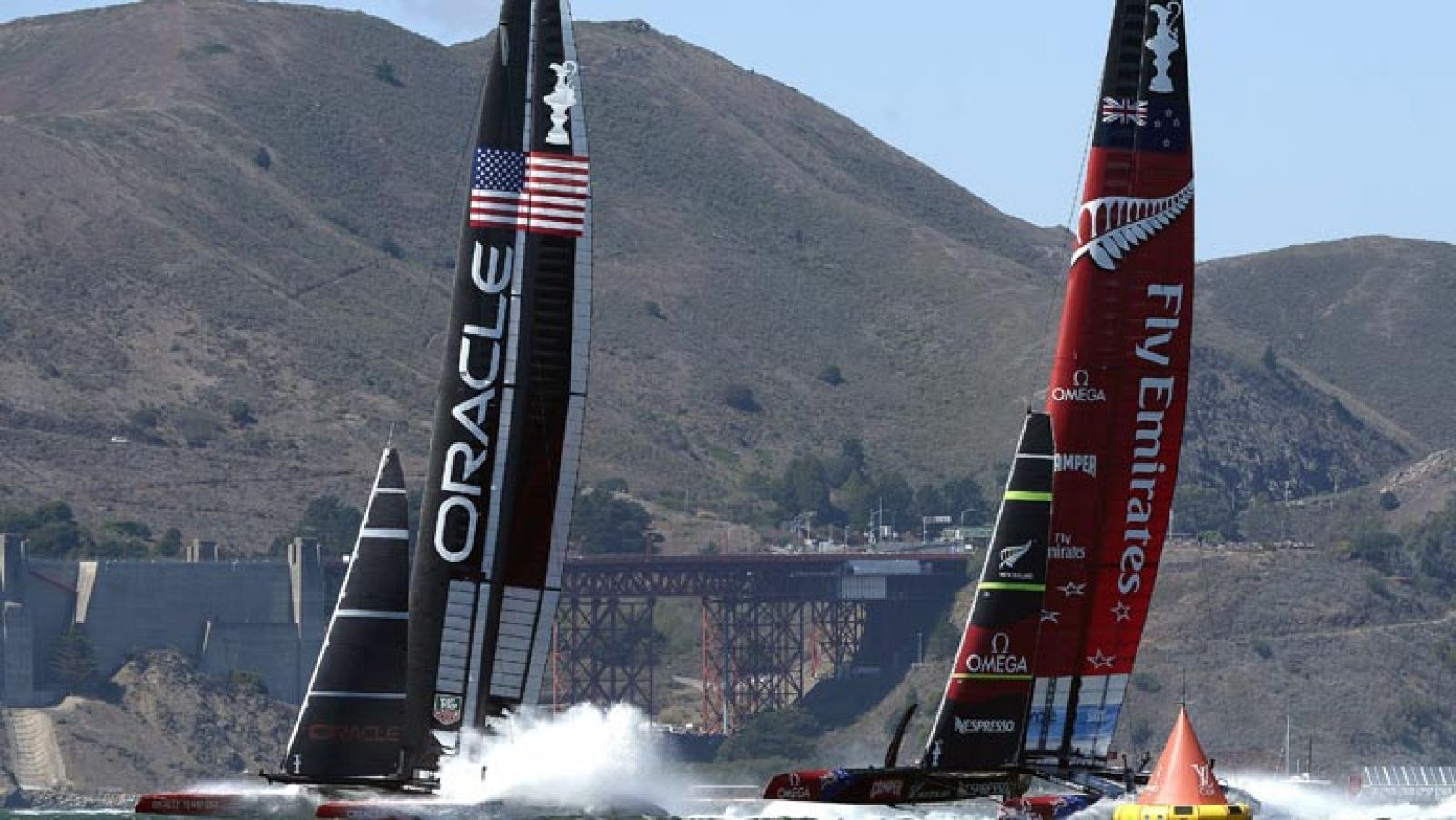 Copa América: regata 17 desde San Francisco (Estados Unidos).