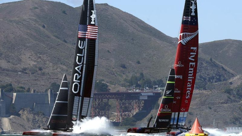 Copa América: regata 17 desde San Francisco (Estados Unidos).