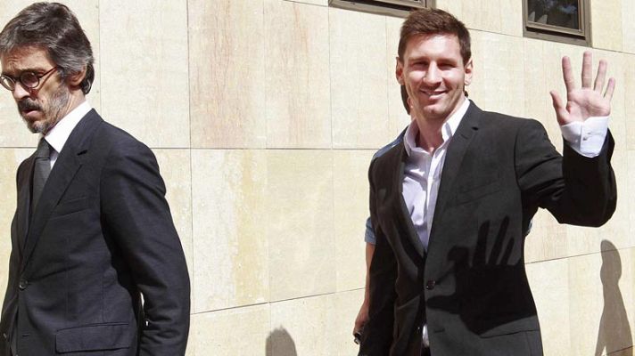 Telediario 1 - Messi se ofrece a colaborar con la justicia