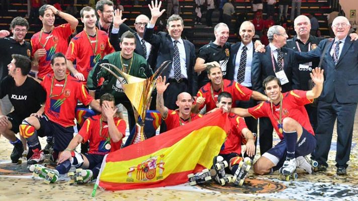 Telediario 1 - El hockey patines español se hace legendario