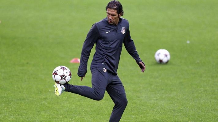 Telediario 1 - Simeone: "Debemos jugar con la tensión que requiere el partido"