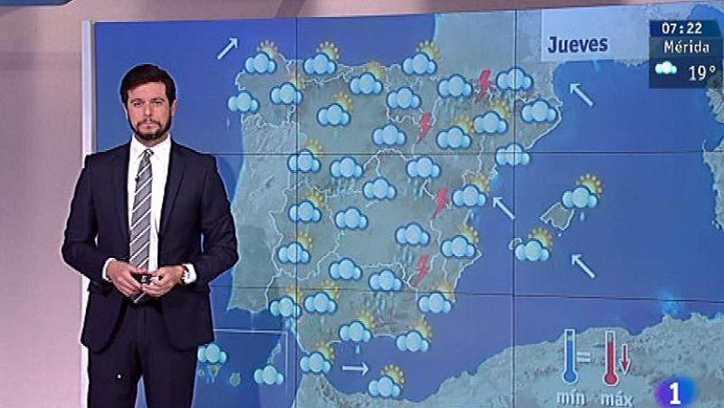 Lluvias en el sureste de Galicia y noroeste de Castilla y León