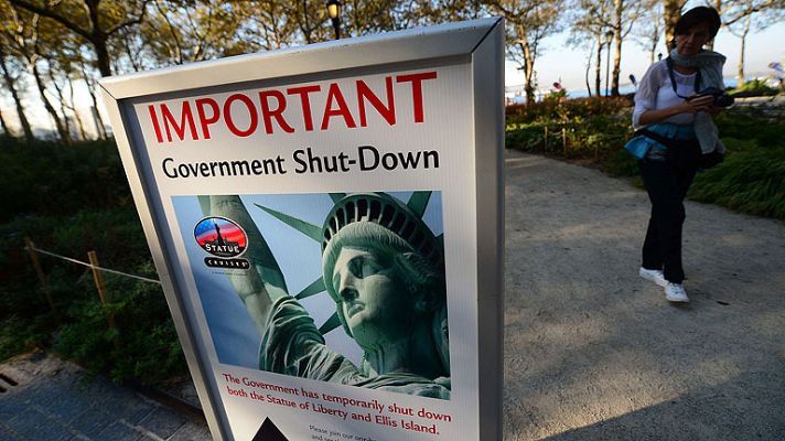 Telediario 1 - Cierre parcial administración EE.UU