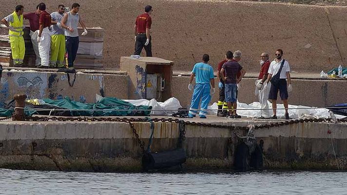 Telediario 1 - Tragedia en Lampedusa