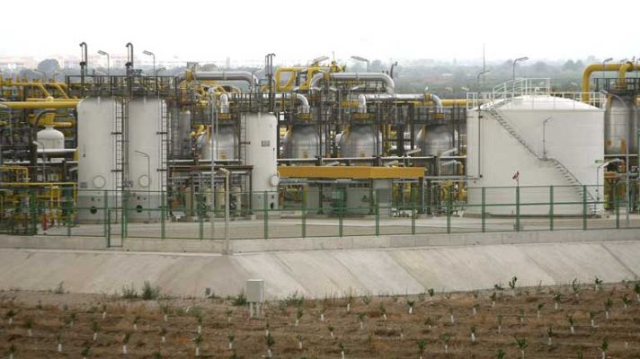 Telediario 1 - Baja intensidad de gas Castor