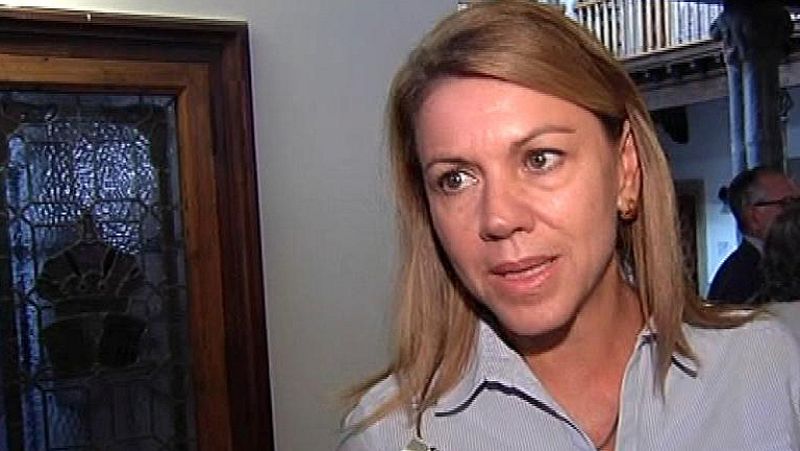 Cospedal ve en ataque a la sede del PP  en San Sebastián "una prueba" para ilegalizar Bildu | Ver