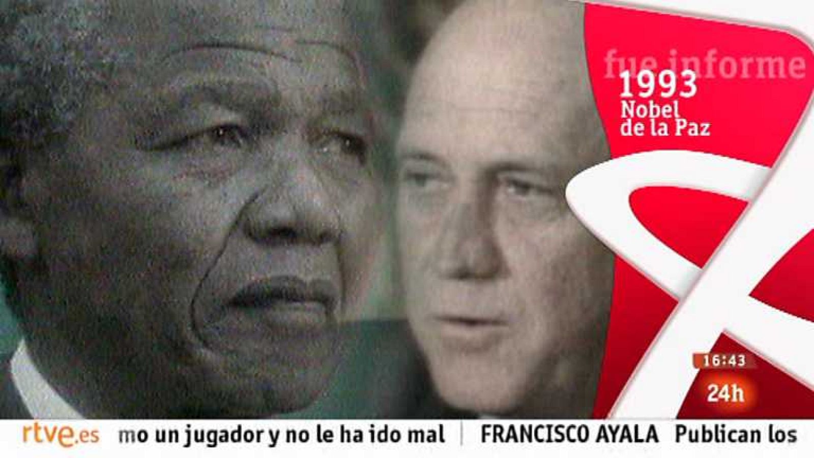 Fue Informe - Nobel de la Paz a Nelson Mandela (1993) - Ver ahora