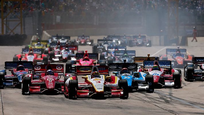 Telediario 1 - Espectacular accidente en la Fórmula Indy