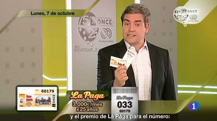 Sorteos ONCE - Sorteo ONCE - 01/10/13