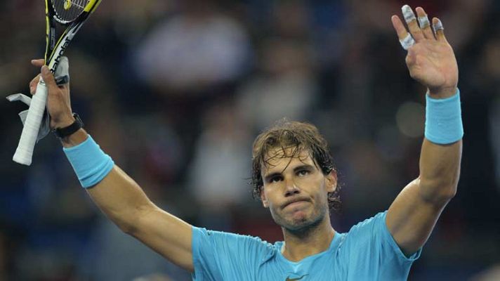 Telediario 1 - Nadal estrena su número uno ganando a Dolgopolov