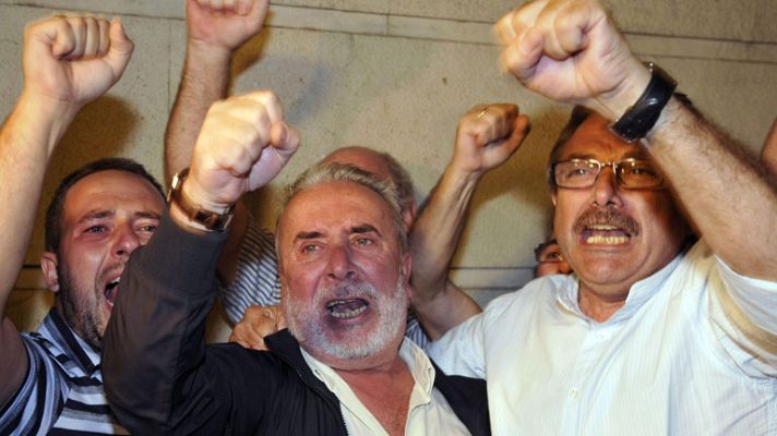 Telediario 1 - Libertad con cargos para los 7 detenidos en la segunda fase de la operación Heracles