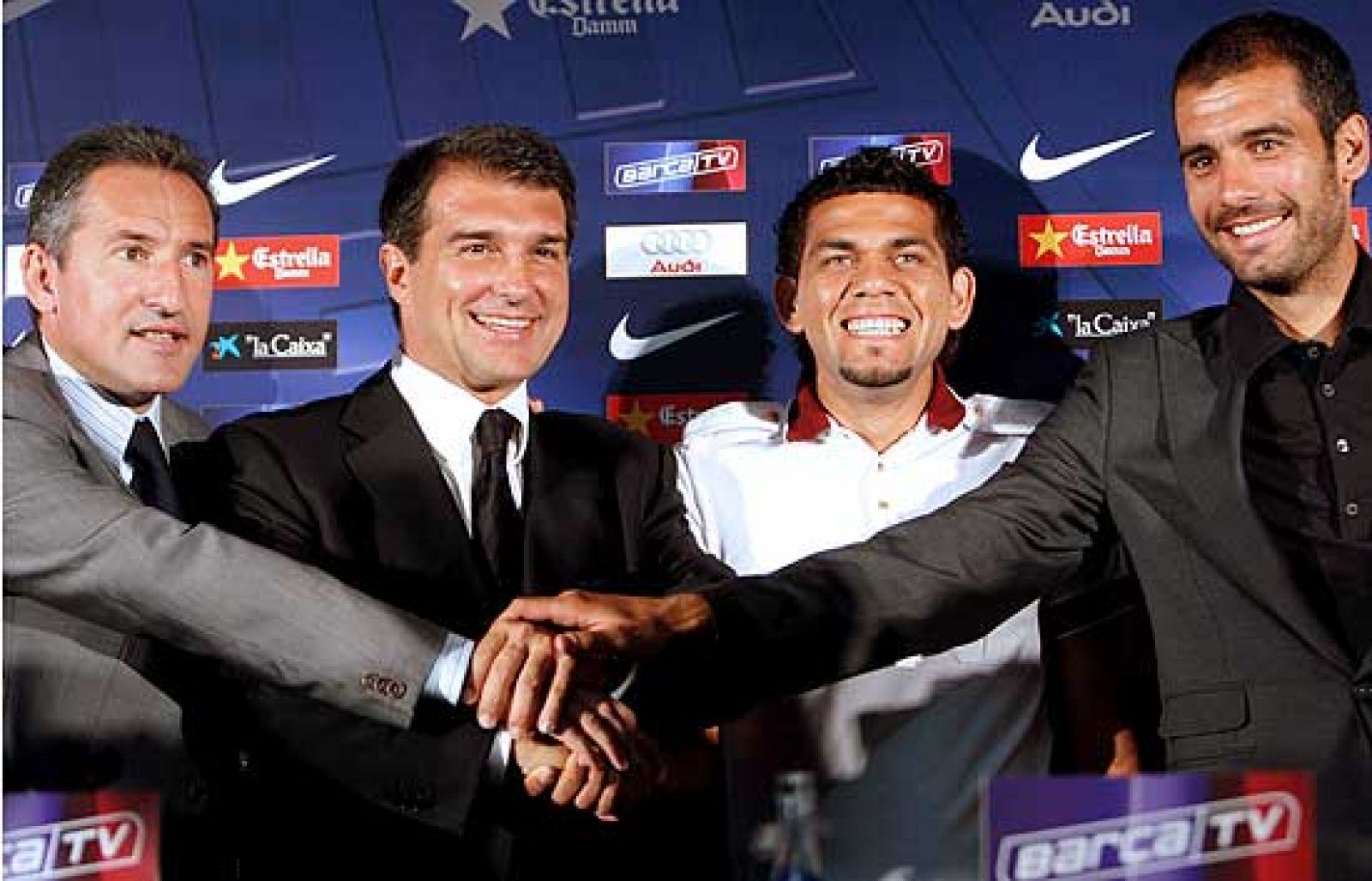 El presidente del Barça, Joan Laporta, ha afirmado que la aportación de sus jugadores al triunfo de España en la Eurocopa ha sido "fundamental".