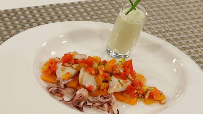 RTVE Cocina - Chipirones a la plancha con espuma
