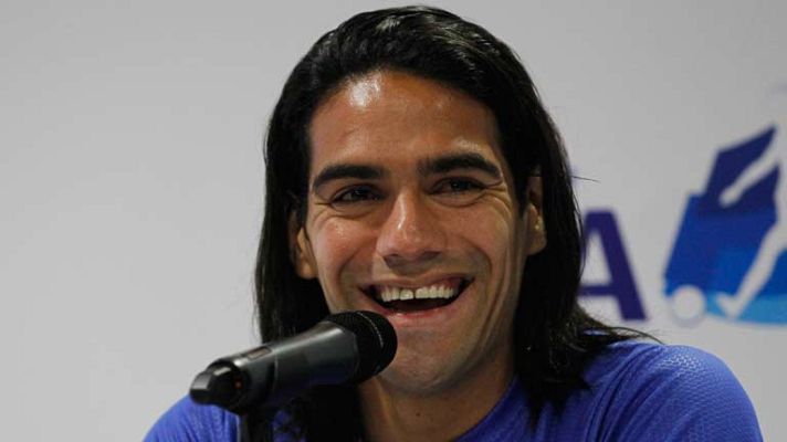 Telediario 1 - Falcao no quiere hablar del Real Madrid