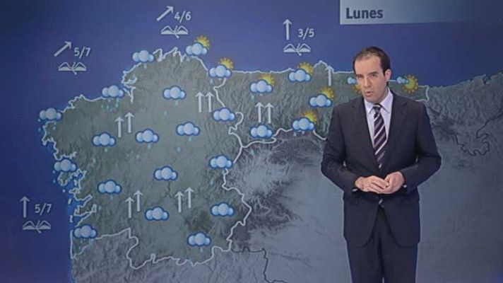 El tiempo - Lluvias y viento fuerte en zonas de Galicia