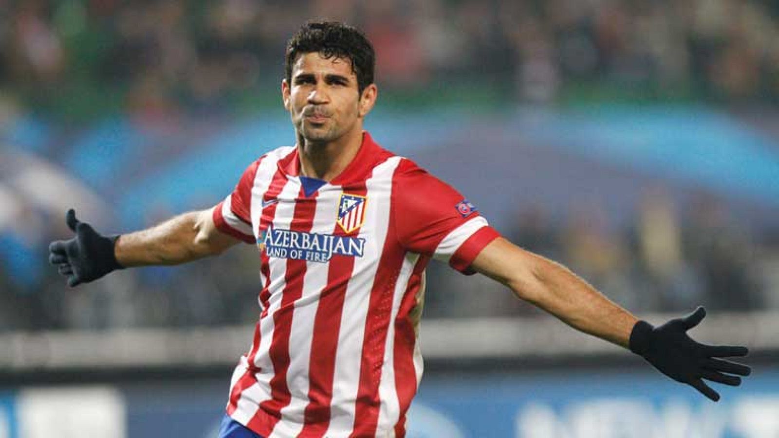 El delantero hispanobrasileño del Atlético de Madrid Diego Costa ha marcado un golazo tras arrancar desde el centro del campo y llegar en solitario a la portería del Austria de Viena (0-2).