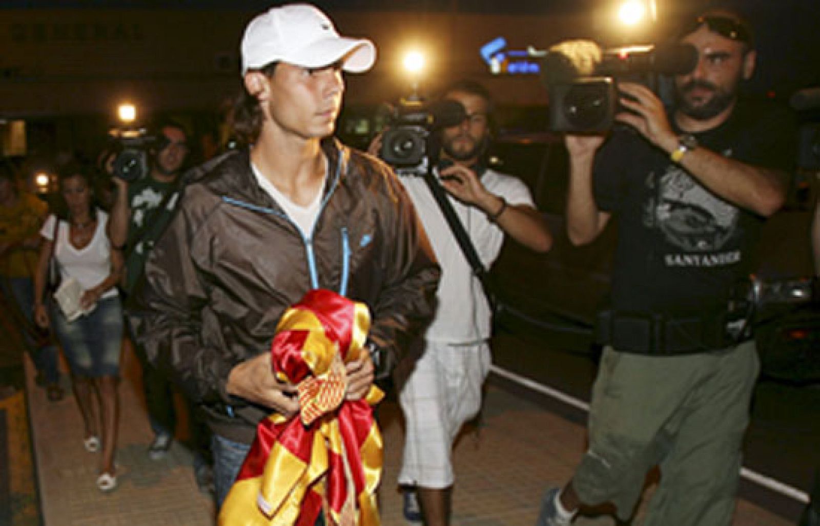 Rafael Nadal aterriza en Mallorca