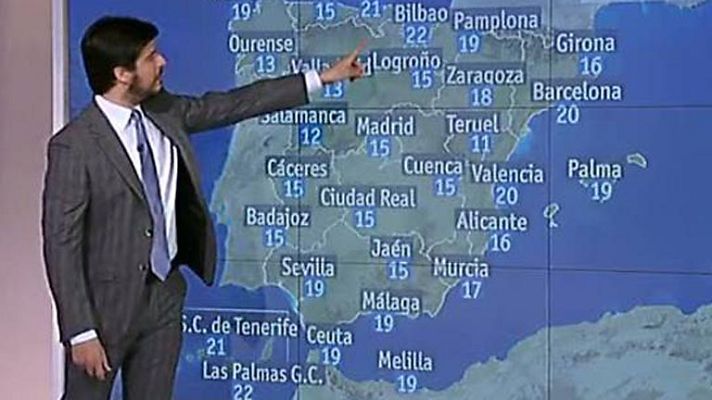 El tiempo - Nuboso y lluvias en parte del oeste peninsular y norte de Tenerife