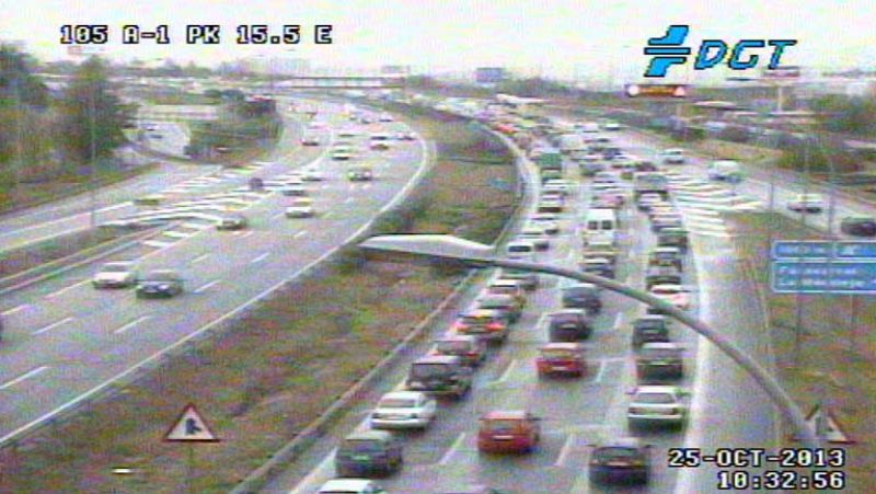 Entrar en Madrid, ha sido un suplicio debido a la lluvia