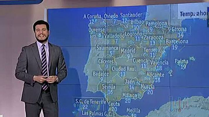El tiempo - Fuerte descenso de las temperaturas en el este peninsular