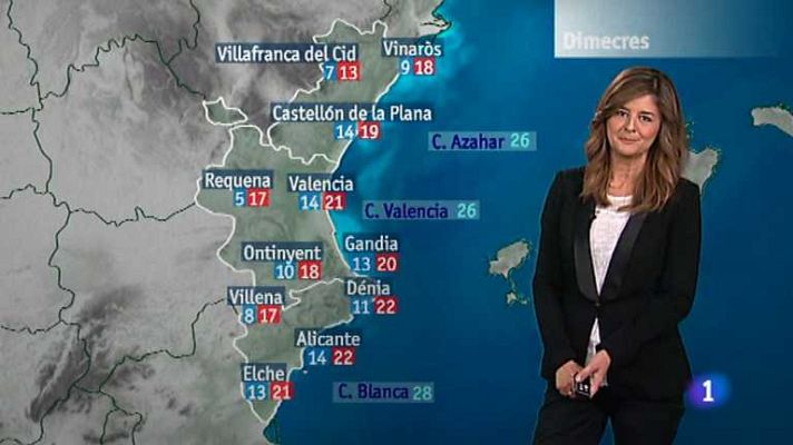 L'informatiu - Comunitat Valenciana - El tiempo en la Comunidad Valenciana - 29/10/13