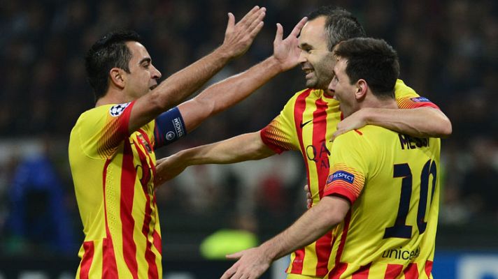 Telediario 1 - Messi, Neymar, Xavi e Iniesta, candidatos a Balón de Oro