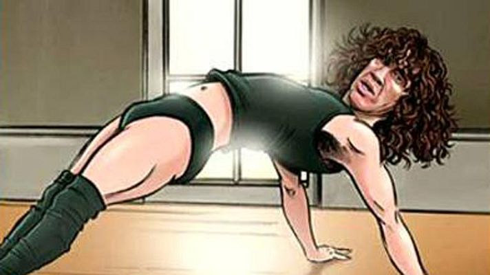 Telediario 1 - Deportistas caricaturizados para un calendario solidario