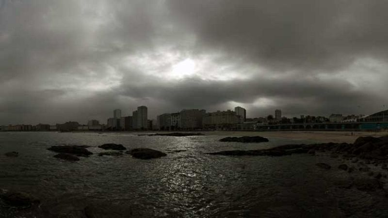 Lluvias y viento en Galicia, y fuertes precipitaciones en Menorca