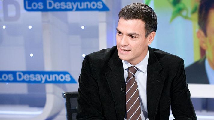 Los desayunos de TVE - Pedro Sánchez (PSOE) en TVE