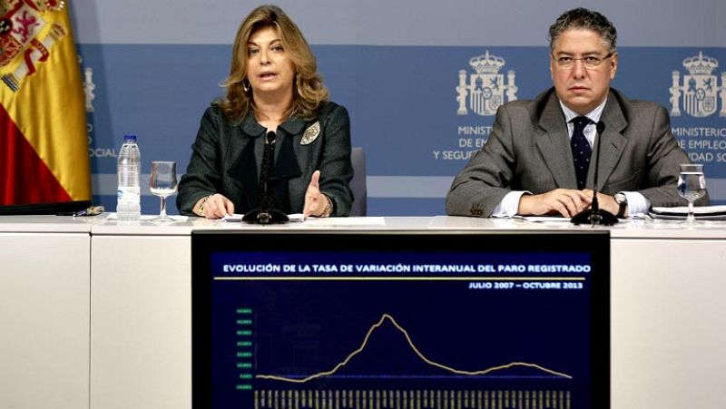 Engracia Hidalgo: "Se confirma la tendencia de largo recorrido que nos ha permitido tener menos parados que hace un año"