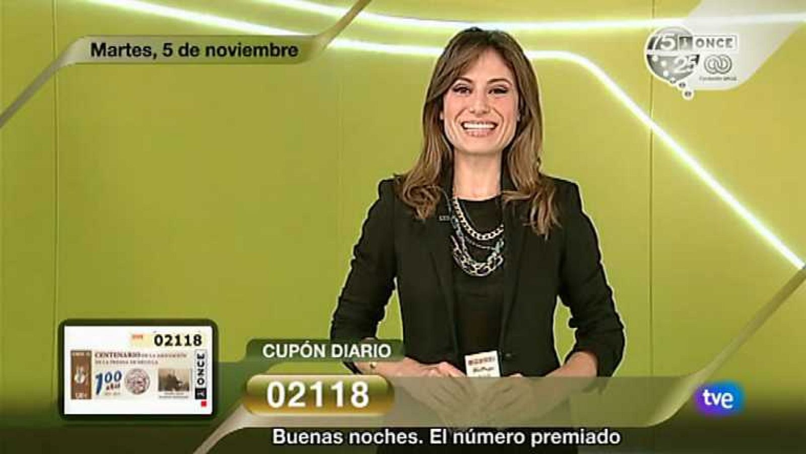 Sorteo ONCE - 05/11/13 - Ver ahora