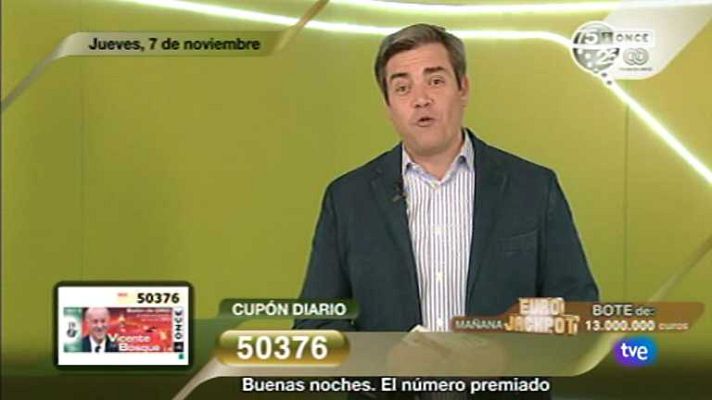 Sorteos ONCE - Sorteo ONCE - 07/11/13