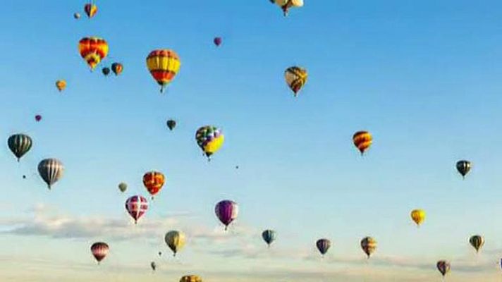 Telediario 1 - La fiesta de los globos aerostáticos en Alburquerque