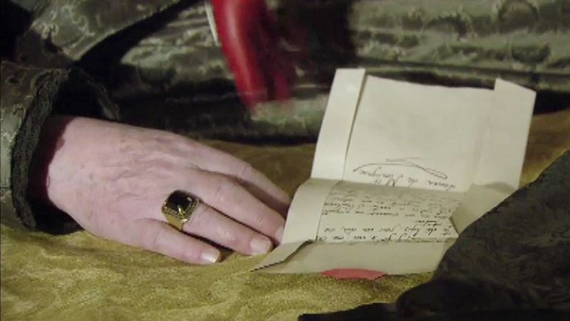 Águila Roja - Felipe IV lee la carta de Laura de Montignac | Ver