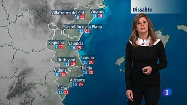 L'informatiu - Comunitat Valenciana - El tiempo en la Comunidad Valenciana - 08/11/13