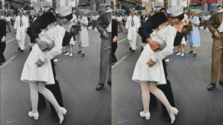 Telediario 1 - Colorear imágenes antiguas