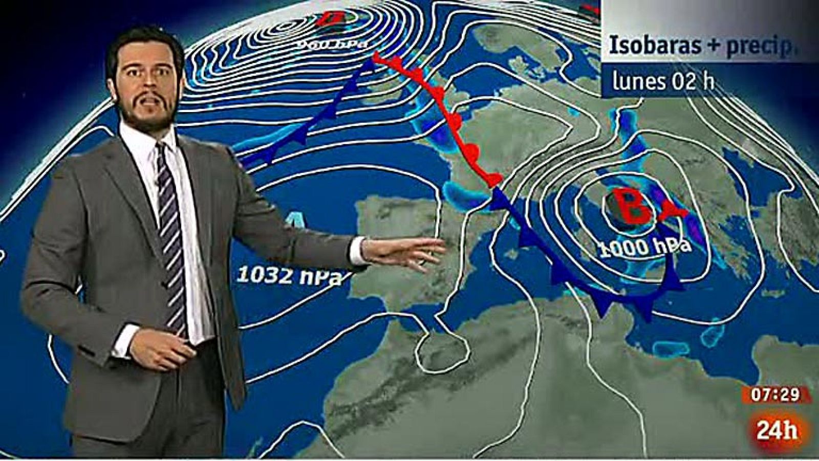 Viento fuerte en el noreste y Baleares y muy nuboso en Cantábrico y Pirineos