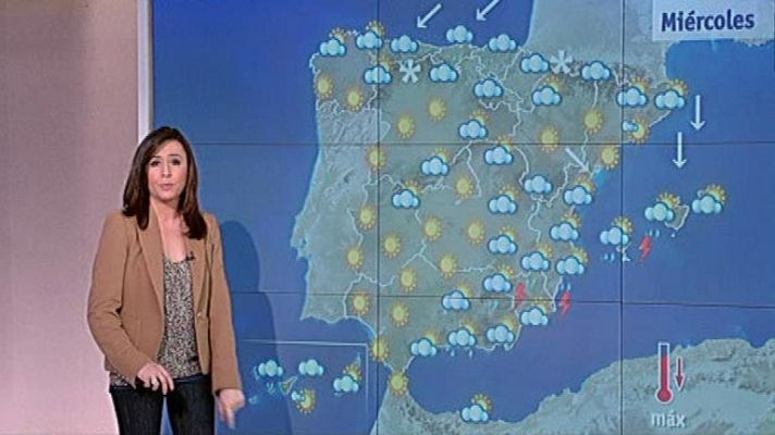 El tiempo - Lluvias en el norte y en el sureste y bajada general de temperaturas