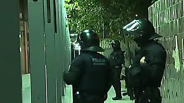 Telediario 1 - Macrorredada contra el tráfico de drogas en Barcelona