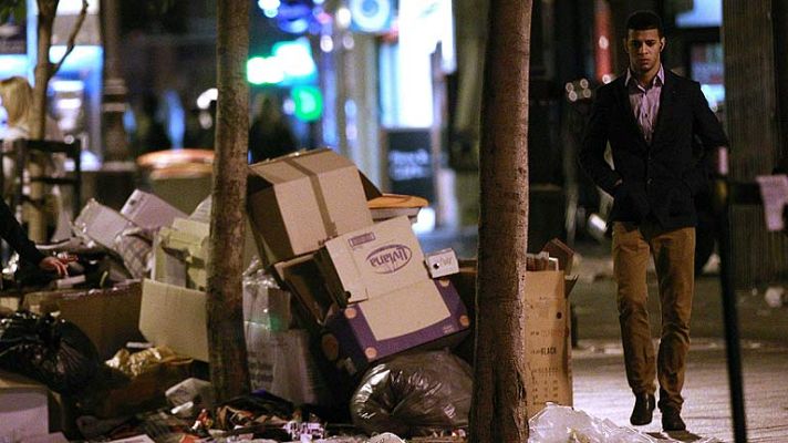 Telediario 1 - El Ayuntamiento de Madrid inicia el proceso para que Tragsa asuma la limpieza por la huelga