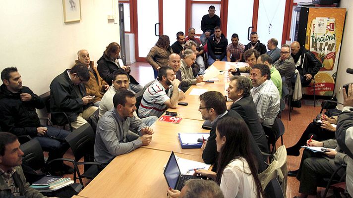 Telediario 1 - Huelga de limpieza en Madrid
