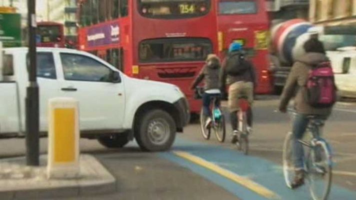 Telediario 1 - Ciclistas en Londres
