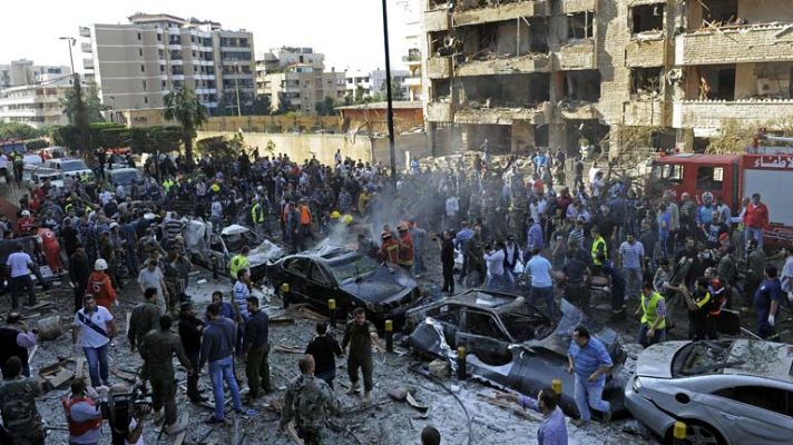 Telediario 1 - Explosiones en Beirut