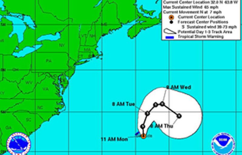 La tormenta Bertha sacude a las Bermudas | Ver