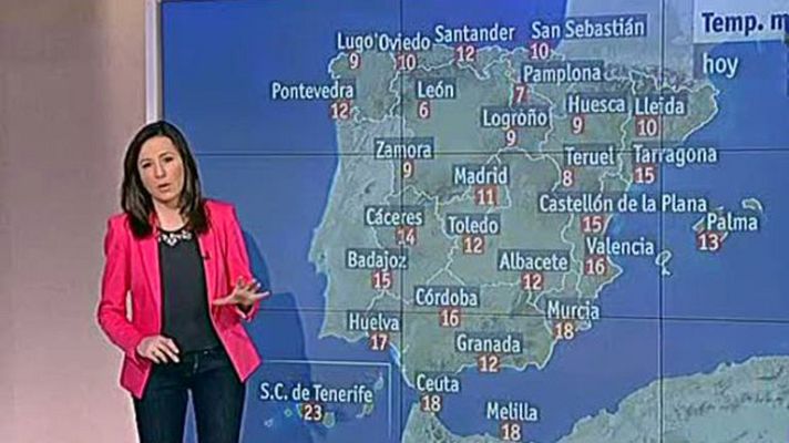 El tiempo - Nevadas moderadas en el norte peninsular